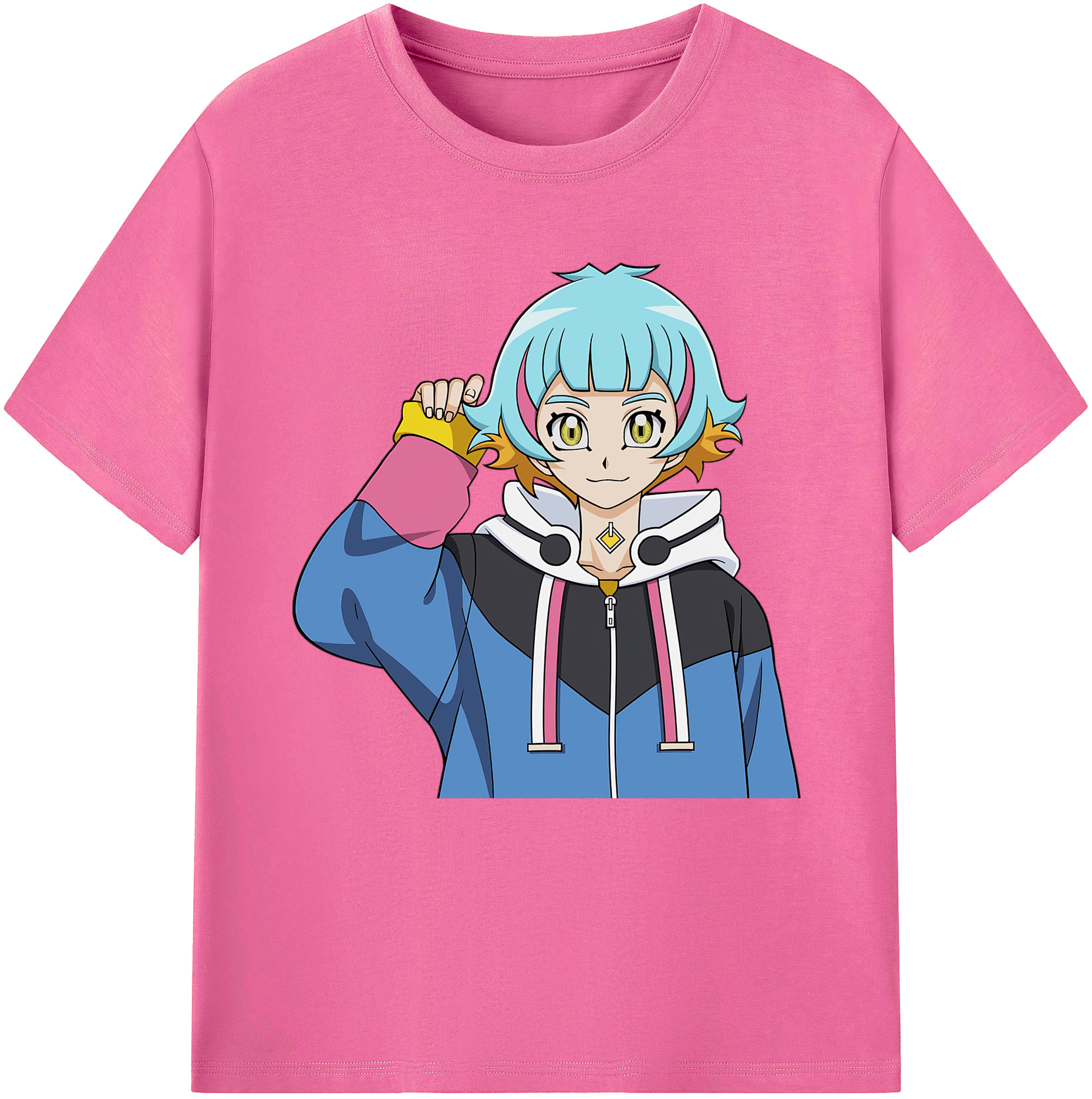 （画像用） 遊☆戯☆王 Yu-Gi-Oh! レディースカジュアルプリントTシャツ（綿100％）